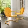 Crosley Furniture CO1001A-TG Griffith Retro Metal Outdoor Chair, Tangerine Crosley Furniture CO1001A-TG Griffith Retro Metal Outdoor Chair, Tangerine