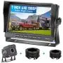 DoHonest V22 AHD 1080P RV Backup Camera Kit 7 LCD Monitor Driving High-Speed Rear View Observation Plug and Play System for Trailer,Truck,Fifth Wheel Super Night Vision Long-Lasting Metal Material