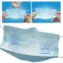 Disposable Face Mask, Face Masks of 50 Pack Disposable Mask (Blue)