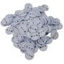 DAWEI 200Pcs 1-1/2'' 37mm Top/Bottom Cover Clip Pin Blank Badge & Button Parts for Badge Maker Machine