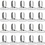 20 Pieces Suspender Clips Metal Pacifier Sheet Straps Holder Clip Bib Toy Holder