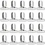 20 Pieces Suspender Clips Metal Pacifier Sheet Straps Holder Clip Bib Toy Holder