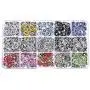 irene inevent 100/150/200 Sets/lot 10 Colors 9.5mm Metal Buttons Press Buttons Prong Snap Buttons Fasteners Press Studs Poppers Baby Romper Clothes Buckle