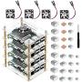 Raspberry Pi 4 Cluster Case, iUniker Raspberry Pi 4 Case with Cooling Fan and Raspberry Pi 4 Heatsink for Raspberry Pi 4 Model B, 3 B+, Pi 3 B, Pi 2 B, Pi B+ (4-Layers)