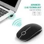 Jelly Comb 2.4G Slim Wireless Mouse with Nano Receiver, Less Noise, Portable Mobile Optical Mice for Notebook, PC, Laptop, Computer, MacBook MS001 (Black and Silver) Jelly Comb 2.4G Slim Wireless Mouse with Nano Receiver, Less Noise, Portable Mobile Optical Mice for Notebook, PC, Laptop, Computer, MacBook MS001 (Black and Silver)