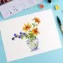 24 Colors Paul Rubens Watercolor Paint Artist Grade Solid Cakes Travel Pocket Watercolor Set Painting Paint with Metal Box Case