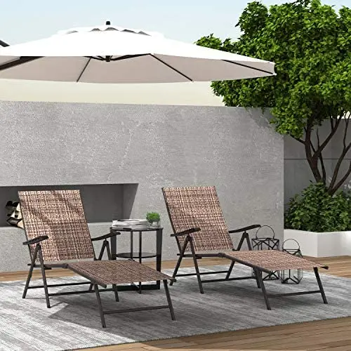 Finefind Adjustable Chaise Lounge Chair Recliner Outdoor Folding Lounge Chair Chaise Lounge Chair Recliner Patio Pool Sun Loungers Chair New, 2 Packs Finefind Adjustable Chaise Lounge Chair Recliner Outdoor Folding Lounge Chair Chaise Lounge Chair Recliner Patio Pool Sun Loungers Chair New, 2 Packs
