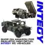 Integy RC Model Hop-ups OBM-1372BLACK Realistic Metal Front Bumper w/LED Light Set for 1/10 Wraith 2.2 Rock Racer