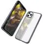 MILPROX iPhone 11 Pro Max Case, Clear Transparent Shockproof Shell [Free Screen Protector] with Electroplated Edge Cover Cases for iPhone 11 Pro Max 6.5 Inch (2019)-Black