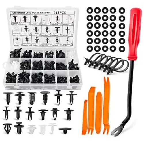 Nilight 415 Pcs Car Retainer Clips & Fastener Remover - 18 Most Popular Sizes Auto Push Pin Rivets Set -Door Trim Panel Clips Compatible with GM Ford Toyota Honda Chrysler,2 Years Warranty (CL-19) Nilight 415 Pcs Car Retainer Clips & Fastener Remover - 18 Most Popular Sizes Auto Push Pin Rivets Set -Door Trim Panel Clips Compatible with GM Ford Toyota Honda Chrysler,2 Years Warranty (CL-19)
