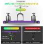 Motorola G Power Case, Moto G Power Phone Case with HD Screen Protector, Gritup 360 Degree Rotating Metal Ring Holder Kickstand Armor Anti-Scratch Bracket Cover Case for Motorola G Power Purple