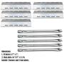 Direct Store Parts Kit DG257 Replacement for Ducane 5 Burner 30500701/30500097 Gas Grill Repair Kit Stainless Steel Burners & Heat Plates