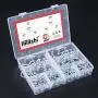 Hilitchi 220-Pieces Zinc Plated Hex Washer Head Self Drilling Sheet Metal Tek Screws Assortment Kit Hilitchi 220-Pieces Zinc Plated Hex Washer Head Self Drilling Sheet Metal Tek Screws Assortment Kit
