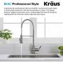 Kraus KPF-1690SFS Britt Pre-Rinse/Commercial Kitchen Faucet with Dual Function Sprayhead in all-Brite Finish, Spot Free Stainless Steel