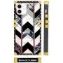 Bonoma Square Case Compatible iPhone 11 2019 6.1 Inch Shiny Rose Gold Wave Geometric Marble Luxury Elegant Soft TPU Shockproof Protective Metal Decoration Corner Back Cover Case iPhone 11 Case