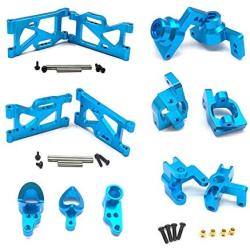 YIZAN Metal Steering Swing Arm Base C Rear Hub Seat Assembly Upgrade Parts for Wltoys 144001 1/14 RC Car,Blue