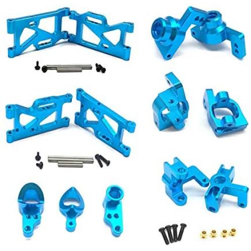 YIZAN Metal Steering Swing Arm Base C Rear Hub Seat Assembly Upgrade Parts for Wltoys 144001 1/14 RC Car,Blue