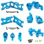YIZAN Metal Steering Swing Arm Base C Rear Hub Seat Assembly Upgrade Parts for Wltoys 144001 1/14 RC Car,Blue