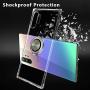 Galaxy Note 10+ Plus/5G Case, Anti Scratch Soft TPU Clear Case with 360 Degree Rotation Button Bounce Finger Ring Kickstand [Work with Magnetic Car Mount] for Samsung Galaxy Note 10+ Plus,Clear