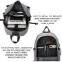Laptop Backpack,Business Travel Anti Theft Backpack for Men Women with USB Charging Port,Slim Durable Water Resistant College School Bookbag Computer Backpack Fits 15.6 Inch Laptop Notebook,Grey