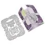 Punching Sheets New Flower Heart Metal Cutting Dies Stencils DIY Scrapbooking Album Paper Card Stamping Parts Kitchen Household Living Crafting Sewing Sewing Scrapbooking (A)