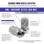 Wheel Accessories Parts Set of 20 14x1.5 Lug Nuts fit Dodge, Jeep, Ram 06509422AA 611-330 Wheel Lug Nut (Chrome)