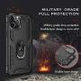 UNKNOK Compatible with iPhone 12 Pro Max 5G Case, [Military Grade ] 15ft Drop Tested Shockproof Protective, Metal Rotating Magnetic Ring Kickstand Cover for iPhone 12 Pro Max 6.7 Inch (Black)