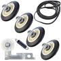 Upgraded Dryer Repair Kit Compatible with LG Kenmore Dryers Includes 4581EL2002C Dryer Drum Roller Assembly 4400EL2001A Dryer Belt and 4561EL3002A Dryer Motor Idler Pulley，Pictures 6, 7 are Fit Models