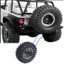 ShareGoo Metal Spare Tire Rack,RC Rear Spare Tyre Tire Bracket Wheel Holder Carrier Frame for Axial SCX10 D90 Tamiya CC01 Wrangler Traxxas TRX-4 1/10 RC Rock Crawler Car