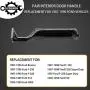 Interior Door Handle All Metal Front Rear Left Driver & Passenger Side Pair | Replacement for 1987-1996 Ford Bronco F150 F250 F350 F53 F59 F800 | Replaces# E7TZ-1522601-A, E7TZ-1522600-A, 77177, 77178 Interior Door Handle All Metal Front Rear Left Driver & Passenger Side Pair | Replacement for 1987-1996 Ford Bronco F150 F250 F350 F53 F59 F800 | Replaces# E7TZ-1522601-A, E7TZ-1522600-A, 77177, 77178