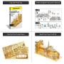 Piececool 3D Metal Model Kits, Notre Dame Cathedral Paris 3D Metal Puzzle for Adults, DIY Metal Building Kit, Great Birthday Gifts
