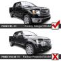 VIPMOTOZ LED Halo Ring Projector Headlight Assembly For 2009-2014 Ford F-150 (Factory Halogen Model) - Metallic Chrome Housing, Driver and Passenger Side