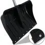 CASL Brands Aluminum Snow Shovel with D-Grip Handle and Heavy-Duty Metal Wear Strip - Adjustable Powder-Coated Steel Handle with Plastic Grip - 22-Inch Blade - Black CASL Brands Aluminum Snow Shovel with D-Grip Handle and Heavy-Duty Metal Wear Strip - Adjustable Powder-Coated Steel Handle with Plastic Grip - 22-Inch Blade - Black