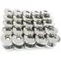 BALABALA 50 Sets 18mm Silver Tone Magnetic Buttons Snap Clasps for Handbag Purses Bags Clothes Leather Sewing Craft DIY