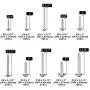 Hilitchi 200-Pcs 304 Stainless Steel Phillips Truss Head Self Tapping Sheet Metal Screws Assortment Kit Set, Thread Size #6#8#10#12, Length 3/4 to 1-1/2 Hilitchi 200-Pcs 304 Stainless Steel Phillips Truss Head Self Tapping Sheet Metal Screws Assortment Kit Set, Thread Size #6#8#10#12, Length 3/4 to 1-1/2
