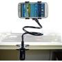 Cell Phone Stand, ZTON Aluminum Metal Universal Desktop Mobile Phone Holder for iPhone ipad Samsung and Any Smartphone in Office Bedroom Kitchen. (Black)