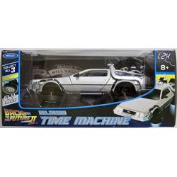 Welly 1/24 Scale Diecast Metal Delorean Time Machine Back to The Future Part II MJ22499