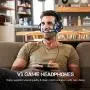 Micolindun Gaming Headset for Xbox One, PS4, PC, Over Ear Gaming Headphones with Noise Cancelling Mic LED Light, Stereo Bass Surround, Soft Memory Earmuffs for Smart Phone, Laptops, Tablet Micolindun Gaming Headset for Xbox One, PS4, PC, Over Ear Gaming Headphones with Noise Cancelling Mic LED Light, Stereo Bass Surround, Soft Memory Earmuffs for Smart Phone, Laptops, Tablet