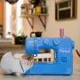 Janome Blue Couture Easy-to-Use Sewing Machine with Interior Metal Frame, Bobbin Diagram, Tutorial Videos, Made with Beginners in Mind! Janome Blue Couture Easy-to-Use Sewing Machine with Interior Metal Frame, Bobbin Diagram, Tutorial Videos, Made with Beginners in Mind!