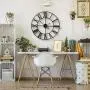 Sorbus Large Decorative Wall Clock, 24'' Round Oversized Centurian Roman Numeral Style Modern Home Decor Ideal for Living Room, Analog Metal Clock (Black) Sorbus Large Decorative Wall Clock, 24'' Round Oversized Centurian Roman Numeral Style Modern Home Decor Ideal for Living Room, Analog Metal Clock (Black)