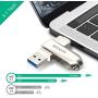 HYPOOK 32GB USB 3.0 Type C Dual Port Flash Drive Memory Stick Thumb Drive for Android Smartphones Tablets MacBook - 32GB