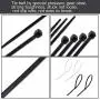 Cable Zip Ties Nylon Self Locking Wire Ties 4 inch 200 Pieces Black Cable Zip Ties Nylon Self Locking Wire Ties 4 inch 200 Pieces Black