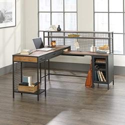 Sauder Boulevard Café L-Shaped Desk, Vintage Oak finish