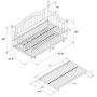 DHP Tokyo Daybed and Trundle with Metal Frame, Twin Over Twin Size, Brushed Bronze