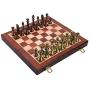 LINWEI Chess Set, Chess Board Set,International Chess Set Wooden Games Chessboard Metal Parts Folding Chessman Entertainment Table Game