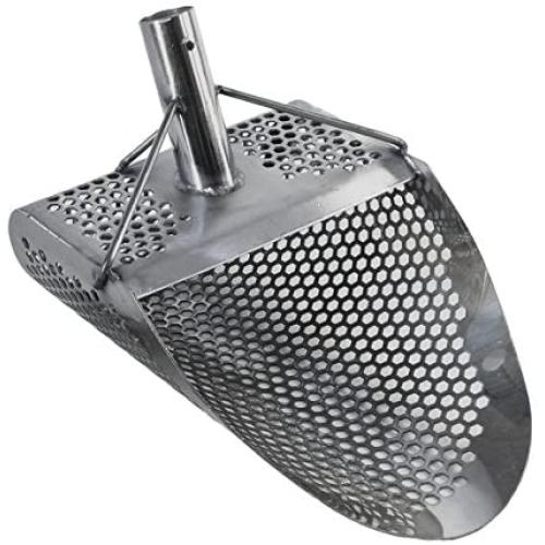 Dune Kraken 11'' x 8'' Stainless Metal Detector Sand Scoop w/Sm Hexagon Holes Dune Kraken 11'' x 8'' Stainless Metal Detector Sand Scoop w/Sm Hexagon Holes