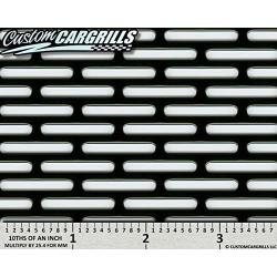 CCG 16''x48'' Perforated SS Grill Mesh Sheet - Gloss Black