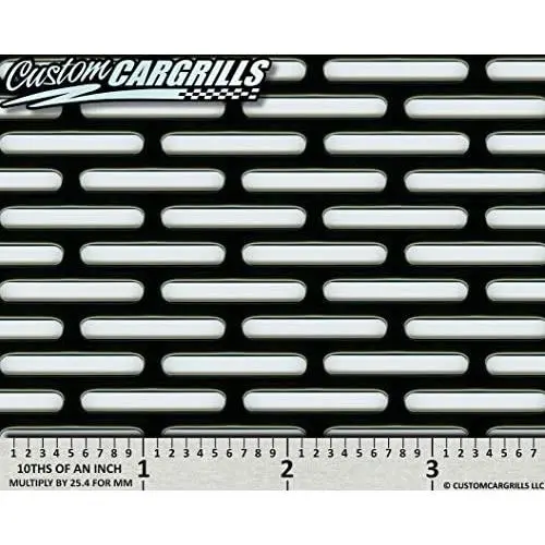 CCG 16''x48'' Perforated SS Grill Mesh Sheet - Gloss Black CCG 16''x48'' Perforated SS Grill Mesh Sheet - Gloss Black