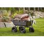 Gorilla Carts Heavy-Duty Poly Yard Dump Cart | 2-In-1 Convertible Handle, 1200 lbs capacity | GOR6PS model