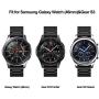V-MORO Strap Compatible with Gear S3 Frontier Band/Galaxy Watch 46mm Bands Men 22mm Stainless Steel + Mesh Loop Replacement for Samsung Gear S3/Galaxy Watch 46mm R800 Smartwatch Black